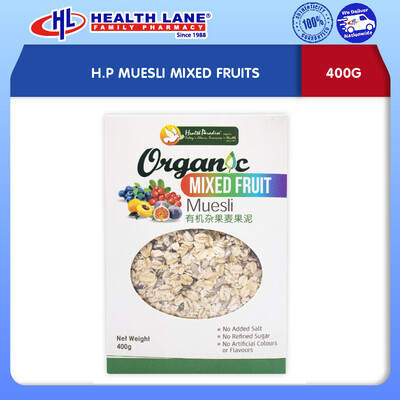 H.P MUESLI MIXED FRUITS (400G)
